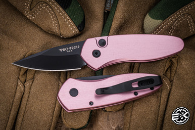 ProTech Sprint Automatic Folding Knife Pink Aluminum 2