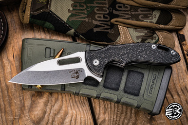 Mechforce/Rick Lala Sentry Folding Knife Black Titanium 3.5