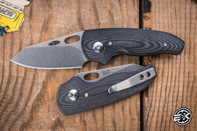 Three Rivers Manufacturing TRM NERD Folding Knife Contoured Jet