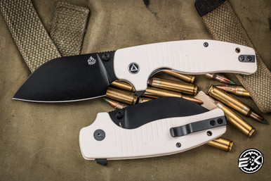 QSP Chefmaster Folding Knife Ivory White G10 3.20