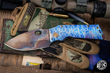 Medford TFF-1 Tactical Fighting Folder Knife Blue Acid Flame