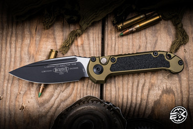 Microtech LUDT Gen III Automatic Folding Knife OD Green 3.4