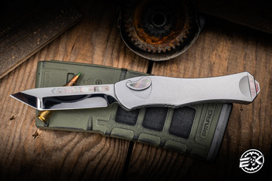 Heretic Knives Hydra V4 OTF Automatic Knife Black Pearl Stainless
