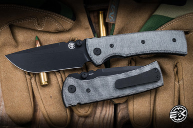 Chaves Knives Redencion 229 Liner Lock Knife Black Micarta 3.75
