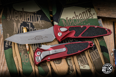 Microtech Socom Elite Auto Folding Knife Merlot Red 4