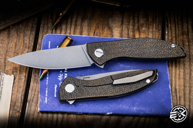 Konyagoromö Shirogorov Knives Neon Bronze Titanium E-Kamo 3.25