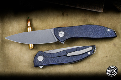 Shirogorov Knives Neon Purple Titanium E-Kamo 3.25