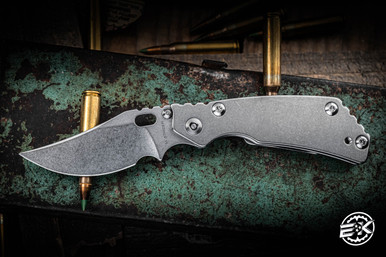 Preowned-Mick Strider Knives PT Folding Knife Titanium 2.8