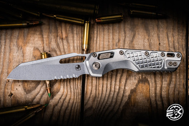 マイタケ。 Microtech Marfione Select MSI Ram-LOK Folding Knife Frag Titanium