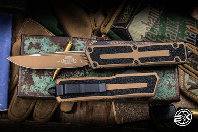Microtech Scarab II Gen III OTF Automatic Knife Cerakote Burnt