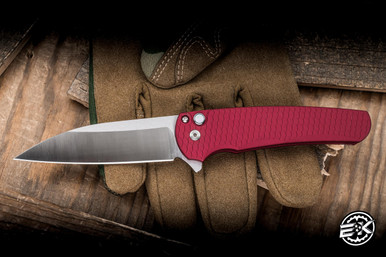 Pro-Tech Malibu Manual Folding Knife Red Dragon Scale Aluminum