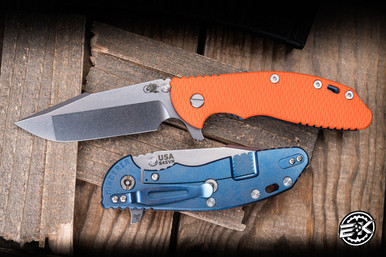Rick Hinderer Knives XM-24 Folding Knife Orange G10 4