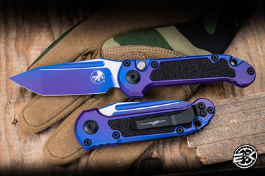 Microtech LUDT Gen III Automatic Folding Knife Purple Aurora 3.4