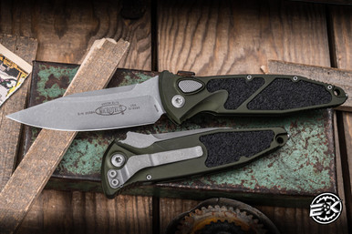 Microtech Socom Elite Automatic Folding Knife Woodland Green