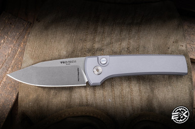 ProTech x Ramon Chaves Scapegoat Compact Automatic Knife Grey