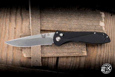 Preowned-Benchmade 710 Seven Ten Folding Knife Black Aluminum 4