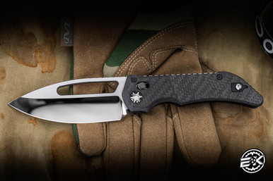 Prototype-Heretic Knives Custom Koschei Crossbar Lock Carbon Fiber