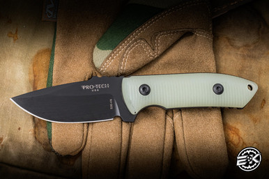 Preowned-Protech SBR Short Bladed Rockeye Fixed Blade Jade G10 2.9