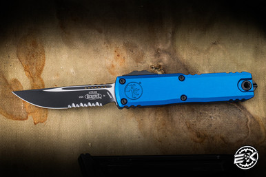 Microtech UTX-85 Gen IV OTF Automatic Knife Blue Aluminum 3