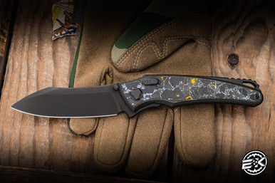 Hawk Knives Talon Folding Knife DLC Titanium/Giants CamoCarbon 3.5