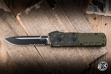 Guardian Tactical Apex OTF Knife OD Green Aluminum, Carbon Fiber