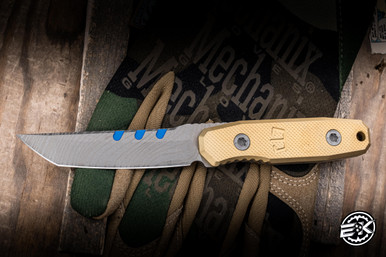 Blackside Customs Plan B Covert Fixed Blade Knife Brass 3.25