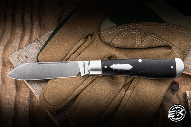 Jack Wolf Knives Eureka Slipjoint Folding Knife Ebony 2.83