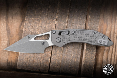 Microtech M-Stitch Ram-LOK Folding Knife Natural Clear Frag