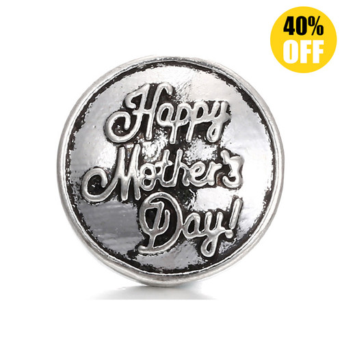 18MM Happy mother's day Snap Button Charms LSSN210 
