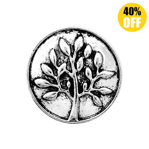 18MM Tree Of Life Hip Snap Jewelry Charms LSSN122