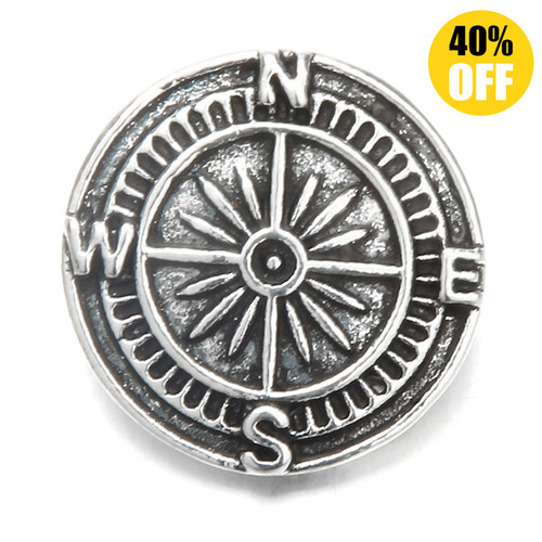 18MM Compass Snap Button Charms LSSN226 