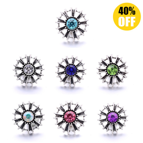 18MM Colors Roundn Snap Charms Button Jewelry LSSN760