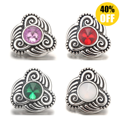  4 Colors Spiral Pattern Bracelet Button Jewerly LSSN259