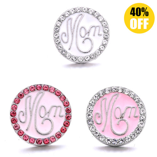 18MM Wholesale Mom Snap Button Charms LSSN1024