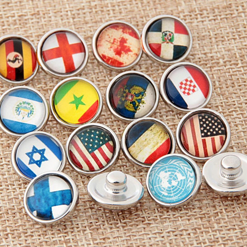 12mm National Flag Wholesale Snap Jewelry Supplies For Women LSSN12MM69