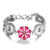 5pcs/lot 18mm Flower Snap Charms Fit Diy Snap Bracelet & Necklace LSSN441