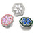 5pcs/lot 18MM 6 Flower Discs Snap Button Charms LSSN572