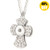 Silver Cross Snap Button Pendant Crystal Snap Jewelry Pendants LSNP171