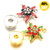 Beautiful Flower Snap Button Brooch Fit 18mm Snap Button For Women LSXZ01-02