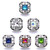 5pcs/lot 18MM Diamond Snap Button Charms LSSN711 