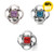 Crystal Flower 18MM Snap Button Charm LSSN254