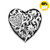 18MM Heart Pattern Snap Button Charms LSSN128 