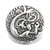 5pcs/lot 18MM Silvery  Mermaid Snap Button Charms LSSN228