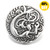 18MM Silvery Mermaid Snap Button Charms LSSN228