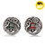 18MM Christmas Round Bell Snap Button Charms LSSN294