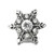5pcs/lot 18MM Silver Snowflake Snap Button Charms  LSSN420