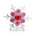 5pcs/lot 18MM Clear Snowflake Snap Button Charms  LSSN434