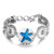 5pcs/lot 18MM Blue starfish Snap Button Charms  LSSN331