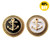 18MM Gold Anchor Snap Button Charms LSSN414