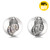 18MM Diamond Conch Snap Button Charms LSSN381